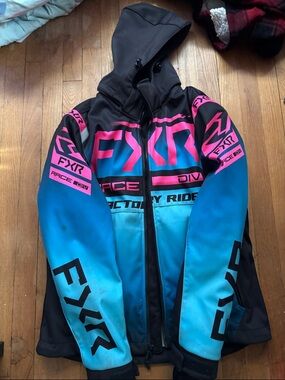 FXR Women's Ski & Snow Jacket in Blue and Pink
